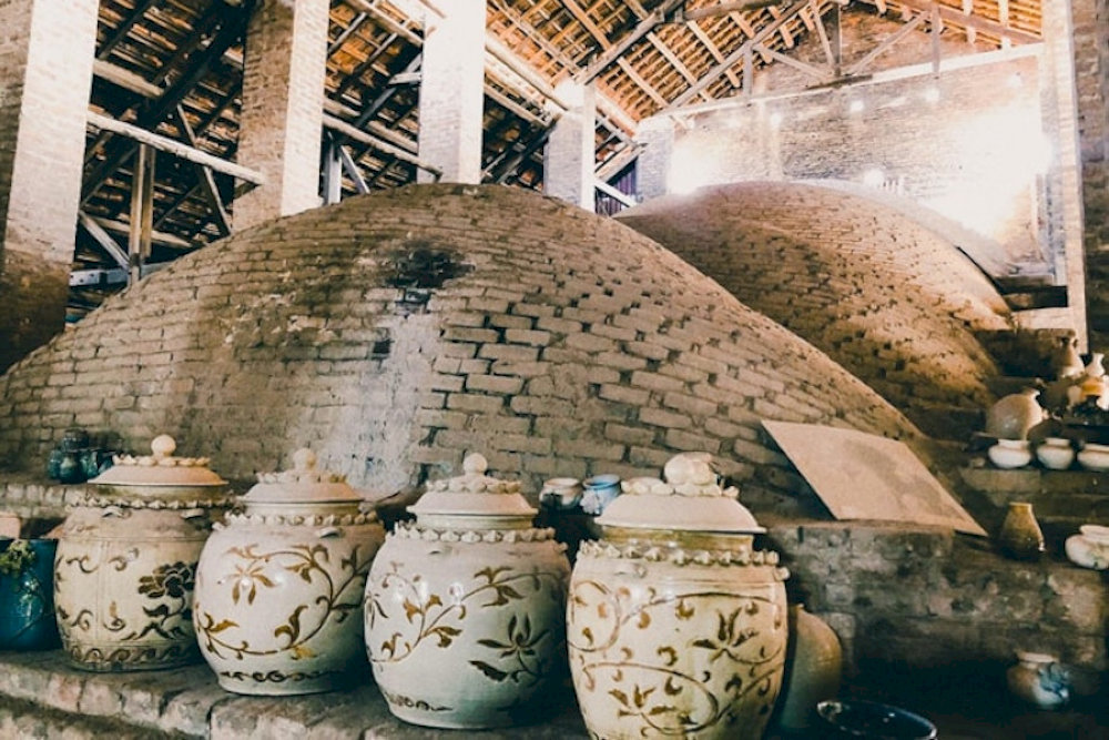 The kiln offers a glimpse into the traditional methods
